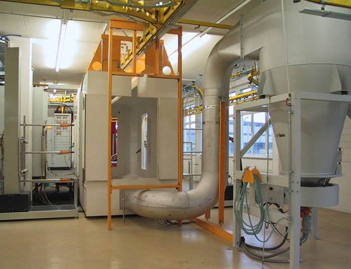 大旋風(fēng)粉體噴房